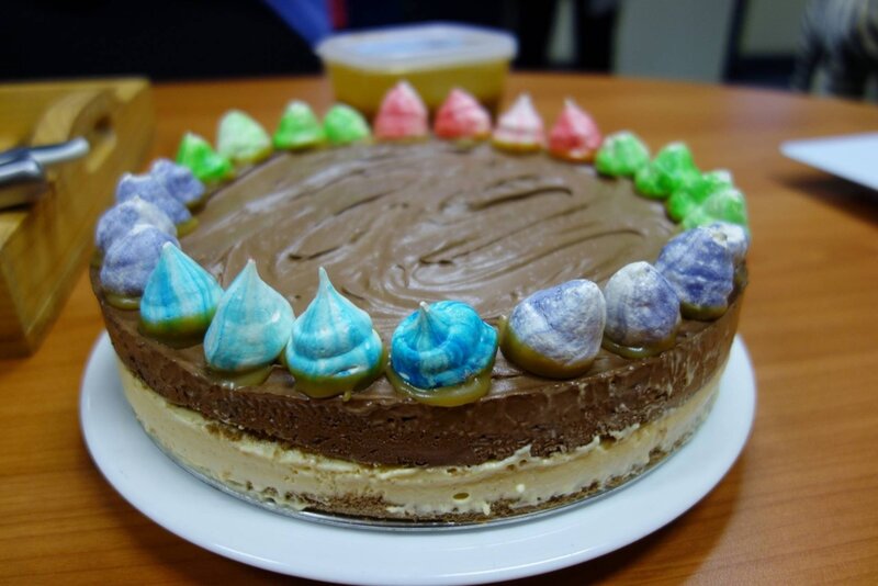 Chocolate Cake with Meringues