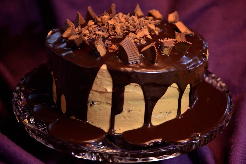 Chocolate Cake with Peanuts