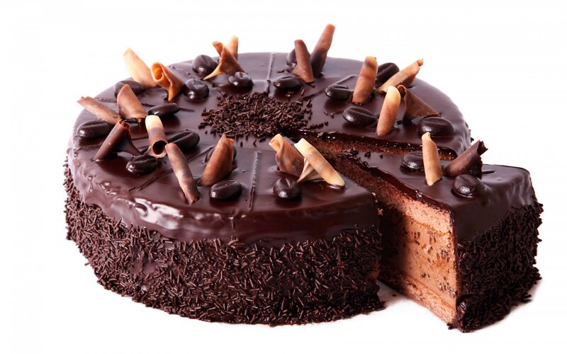 Chocolate Cake with Slice