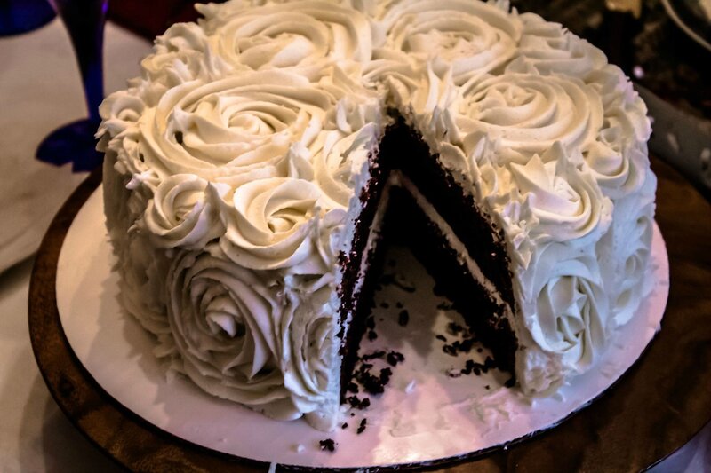 Chocolate Cake with White Frosting — Neutral