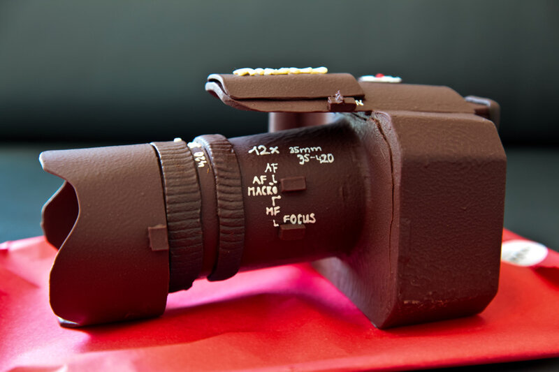 Chocolate Camera Cake