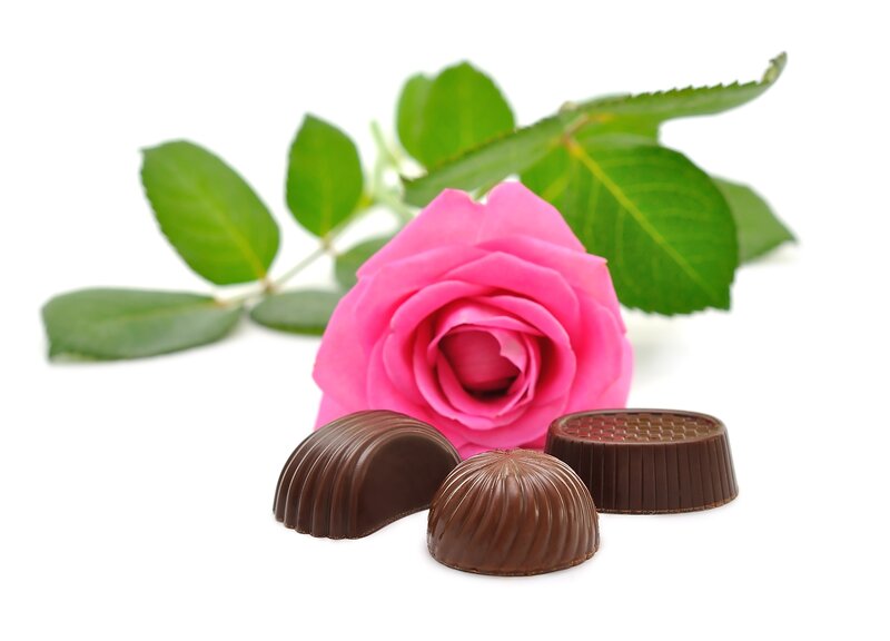 Chocolate Candies and Rose
