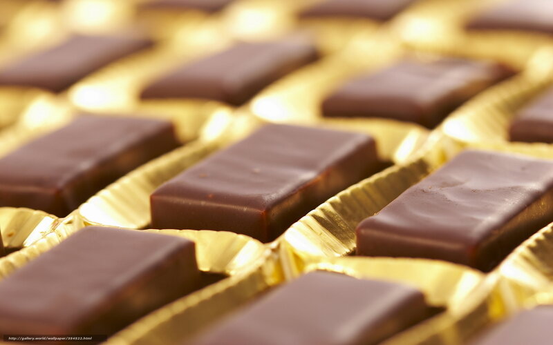 Chocolate Candies in Box — Brown