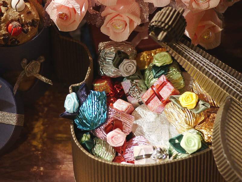 Chocolate Candies in Box — Gold