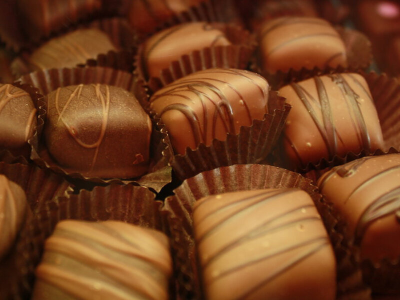 Chocolate Candies in Wrappers