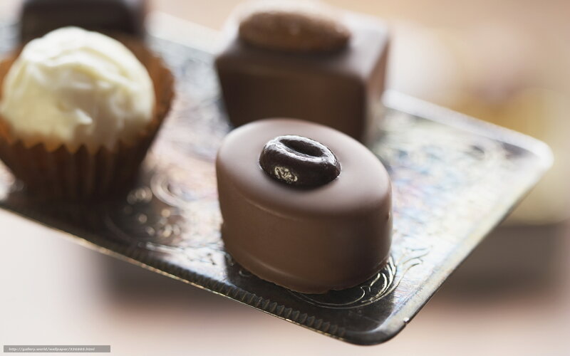 Chocolate Candies on Tray