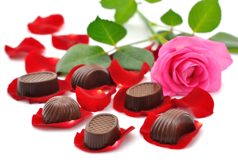 Chocolate Candies with Rose