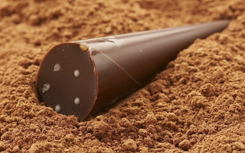 Chocolate Candy in Cocoa Powder — Brown