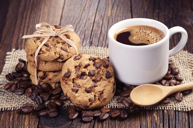 Chocolate Chip Cookies and Coffee