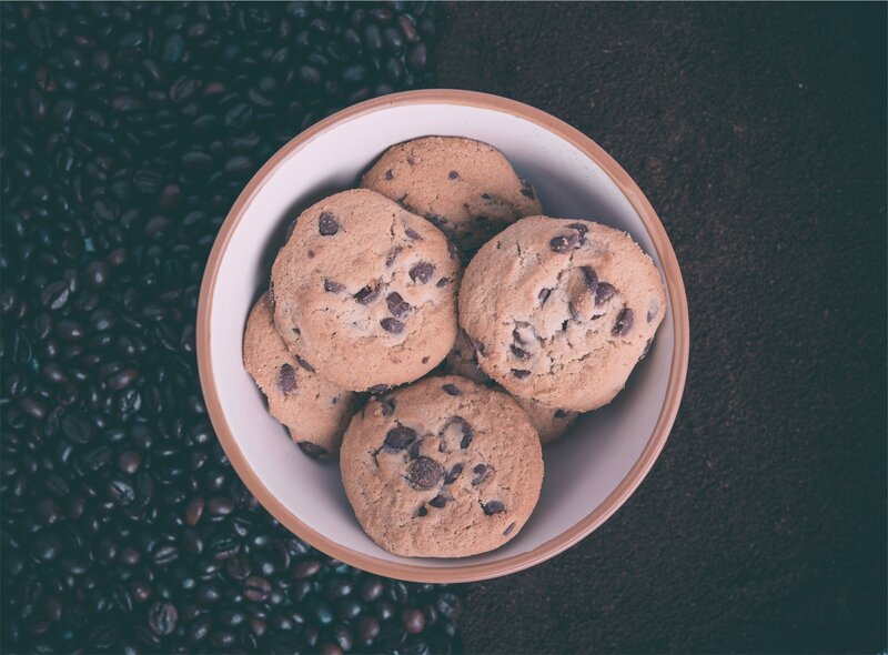 Chocolate Chip Cookies — Brown, Calm, Photograph, Coffee Beans