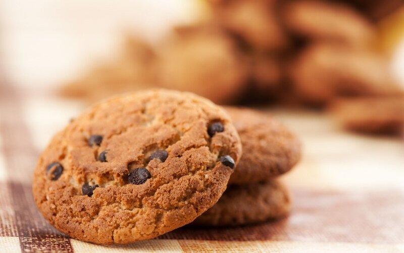 Chocolate Chip Cookies — Brown, Warm, Photograph