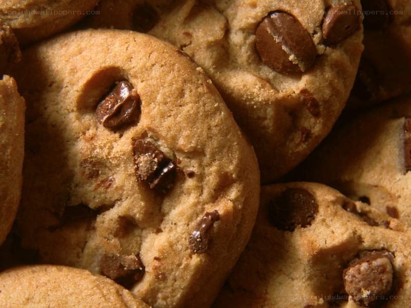 chocolate chip cookies close-up