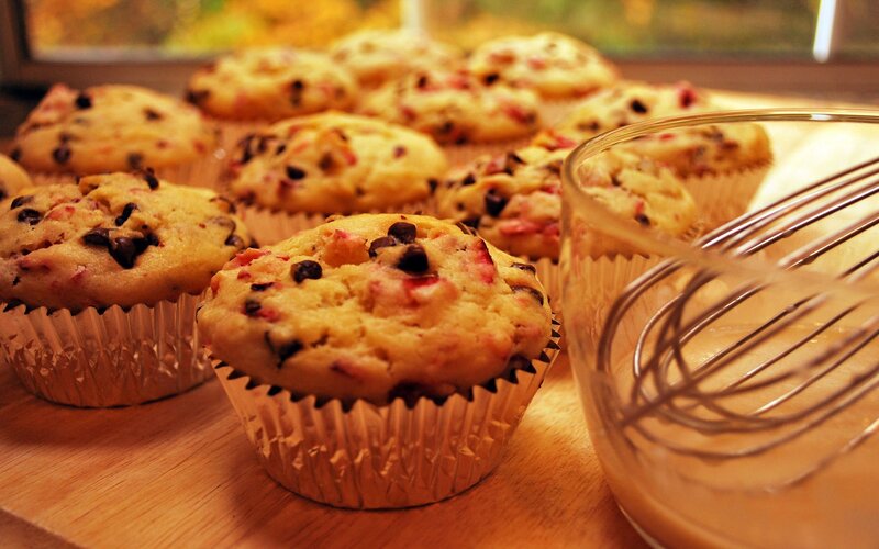 Chocolate Chip Muffins — Brown, Warm