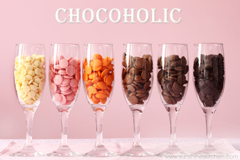 Chocolate Chips in Glasses