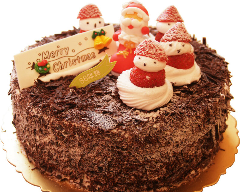 Chocolate Christmas Cake — Brown