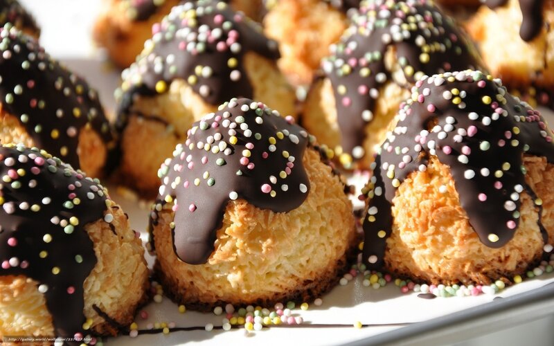 Chocolate-coated Macaroons