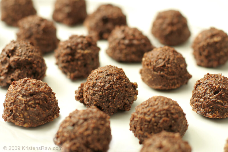 chocolate coconut truffles