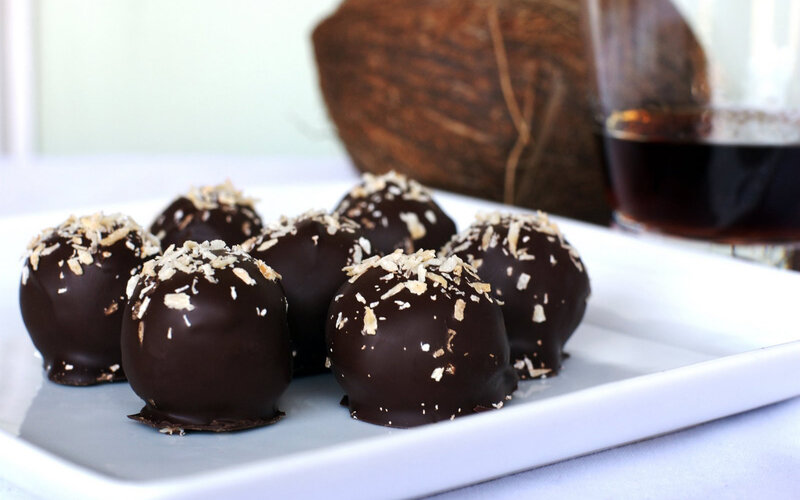 chocolate coconut truffles
