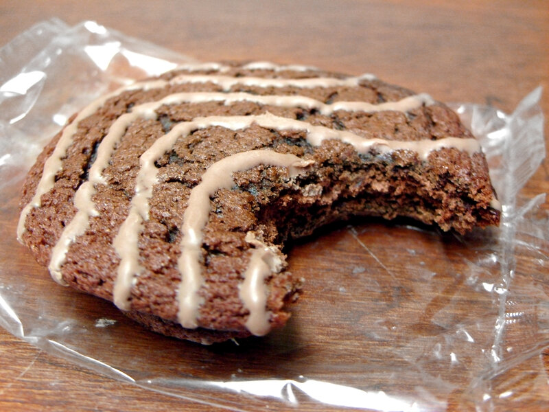 Chocolate Cookie with Icing — Brown