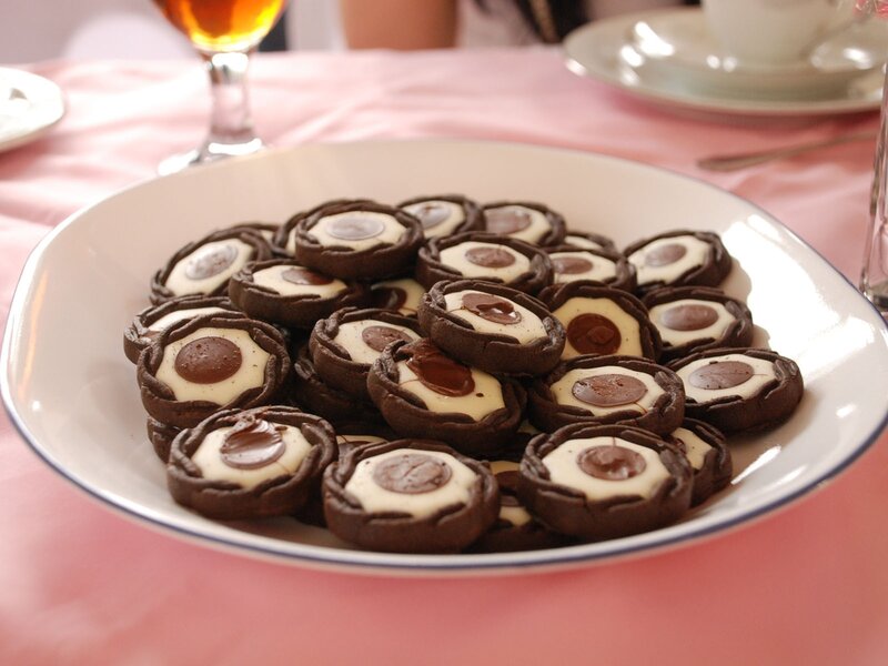 chocolate cookies on a plate
