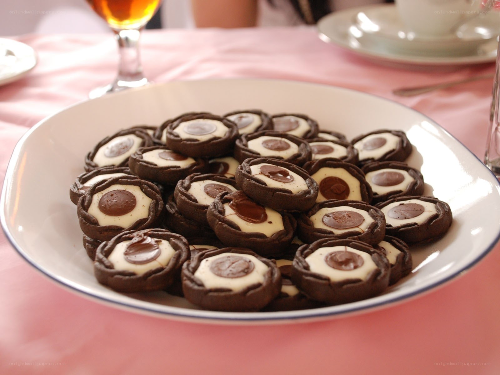 chocolate cookies on a plate