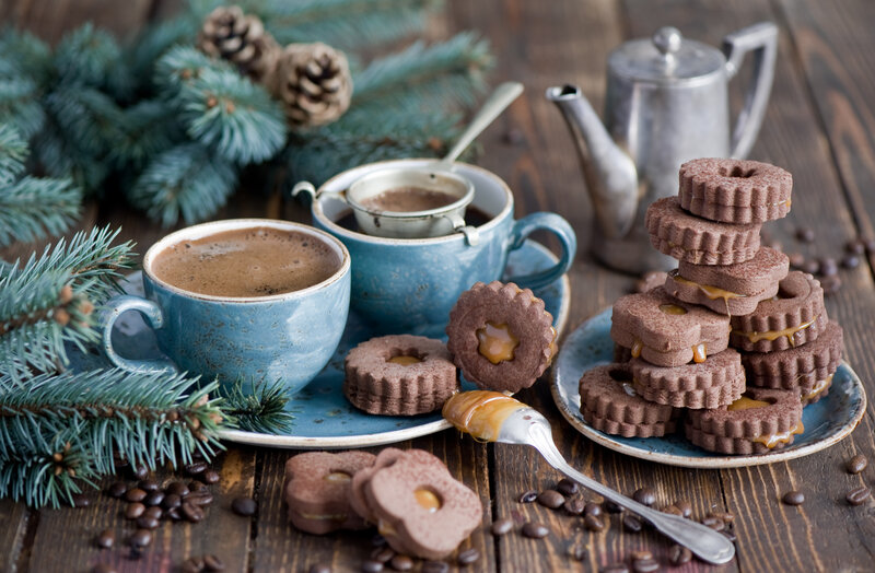 Chocolate Cookies with Coffee