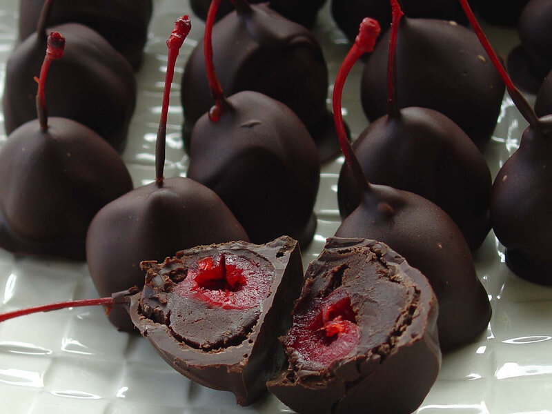 Chocolate-covered Cherries — Brown, Appetizing