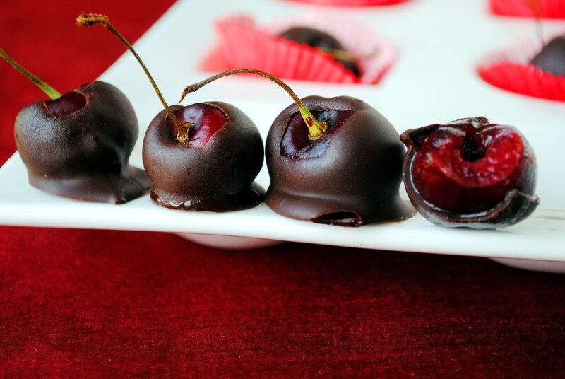 chocolate-covered cherries