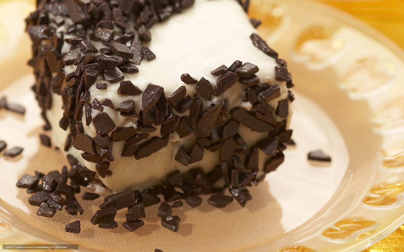chocolate-covered dessert