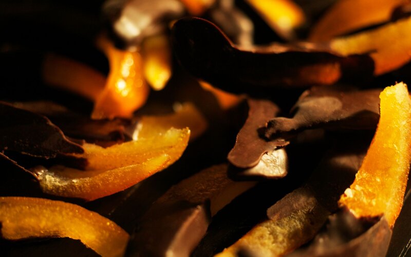 Chocolate-covered Orange Peel