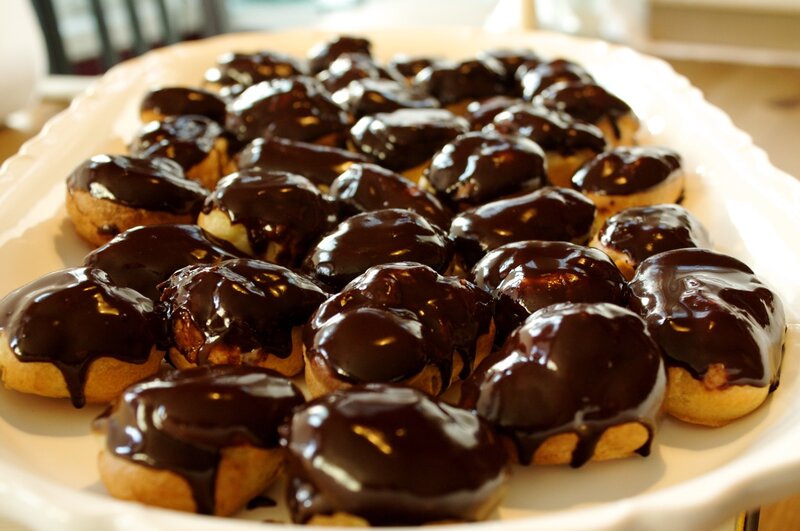 Chocolate-covered Pastries — Brown