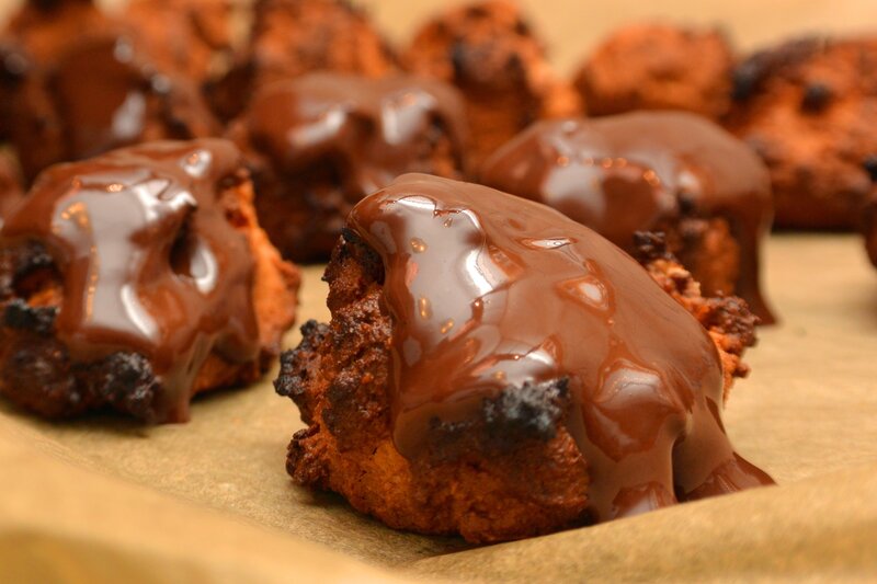 chocolate-covered pastries