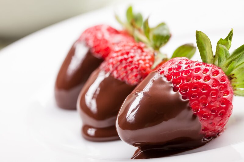 chocolate-covered strawberries