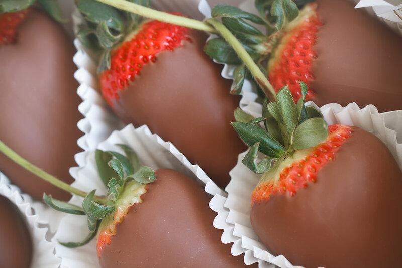Chocolate-covered Strawberries — Brown, Appetizing