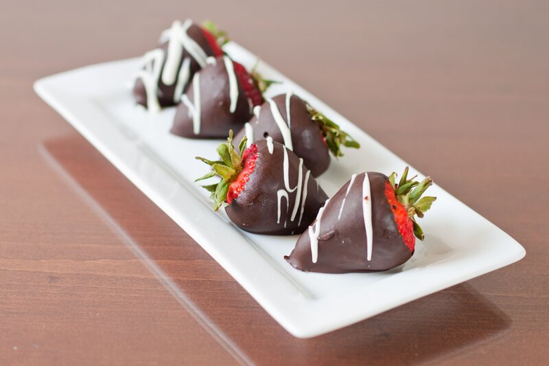 Chocolate-covered Strawberries — Brown, Calm, Photograph
