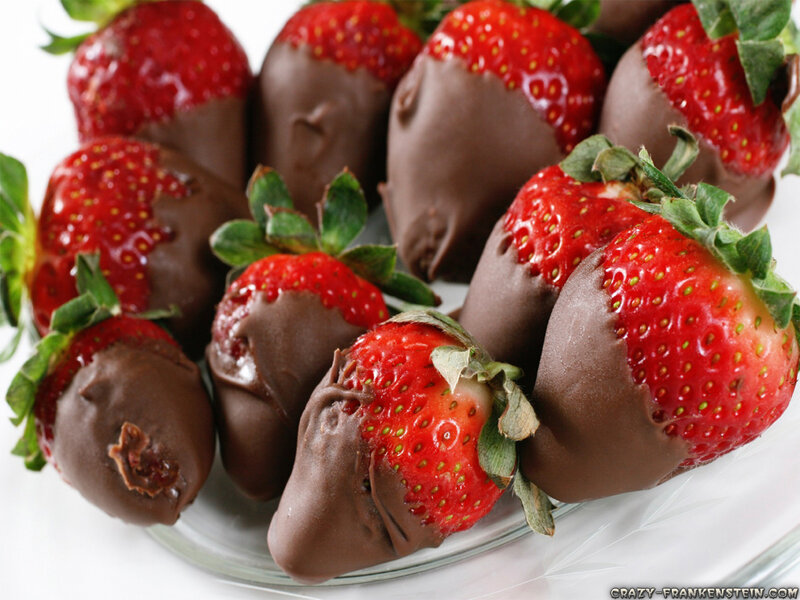 Chocolate-covered Strawberries — Red, Appetizing