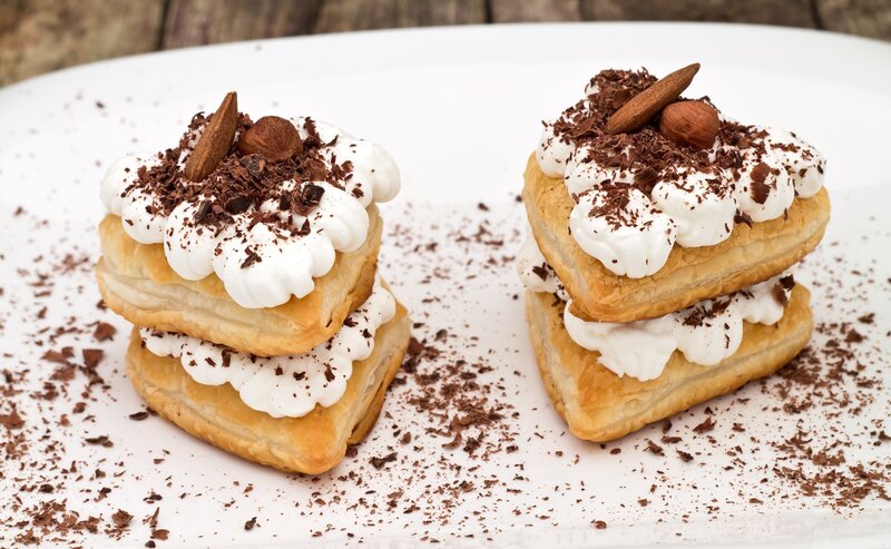 Chocolate Cream Pastries