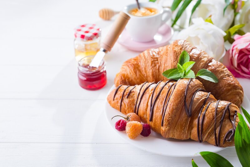 Chocolate Croissant with Berries