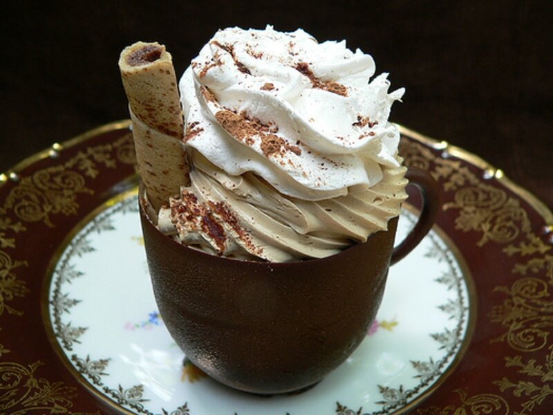 Chocolate Cup Dessert — Brown