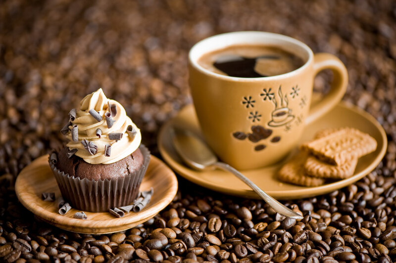 Chocolate Cupcake and Coffee