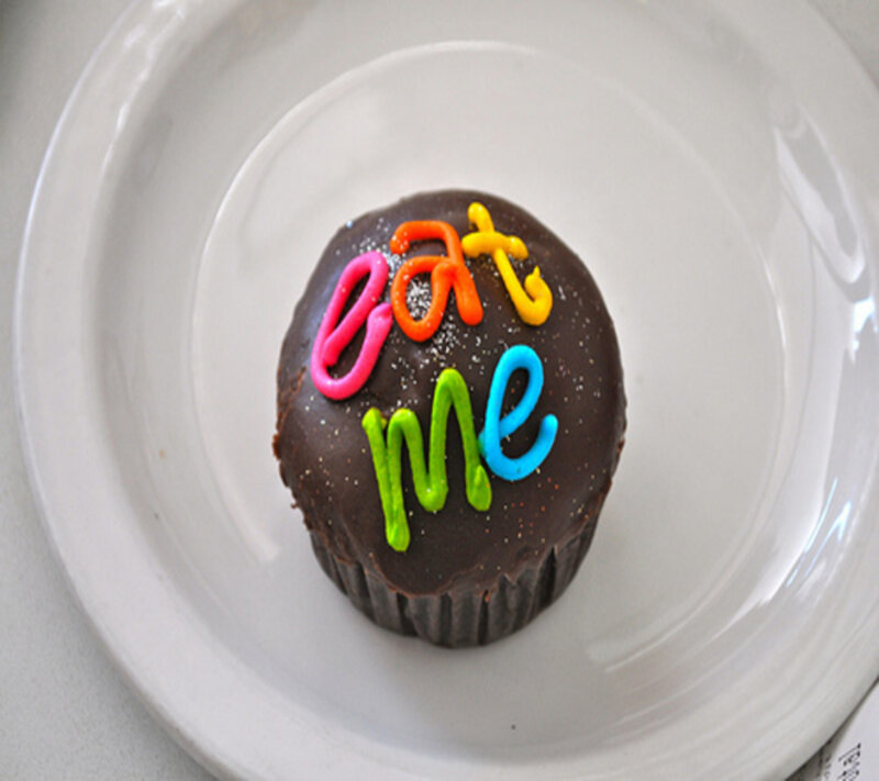 Chocolate Cupcake — Brown, Playful