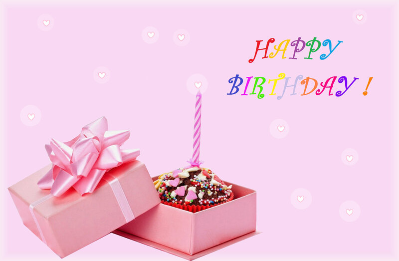 Chocolate Cupcake in Box — Pink, Celebratory