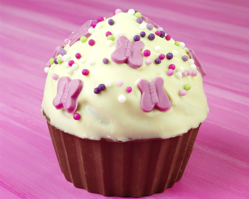 Chocolate Cupcake — Pink