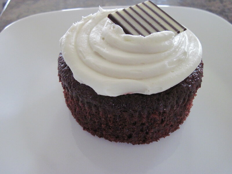 Chocolate Cupcake with Frosting — Brown