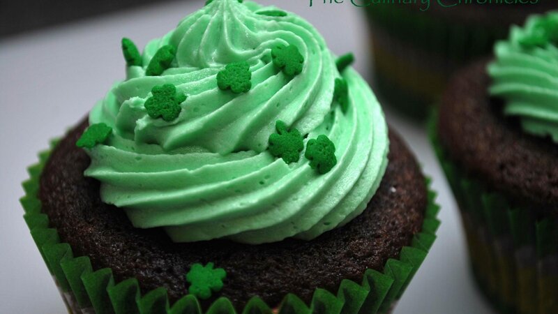Chocolate Cupcake with Green Frosting