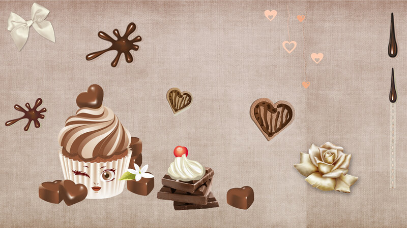 Chocolate Cupcake with Sweets