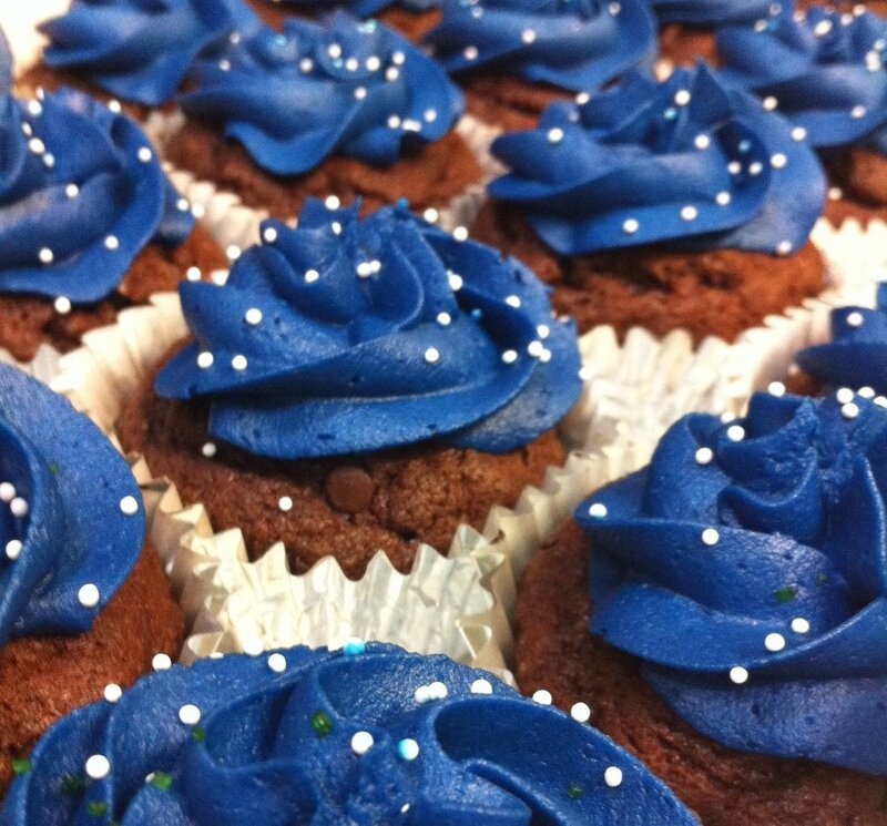 Chocolate Cupcakes — Blue