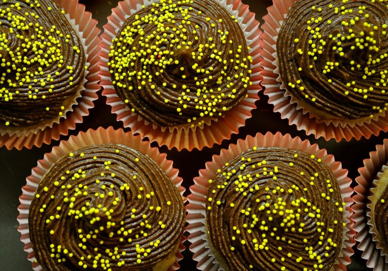 Chocolate Cupcakes — Brown, Appetizing