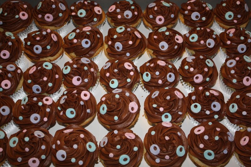 Chocolate Cupcakes — Brown, Festive