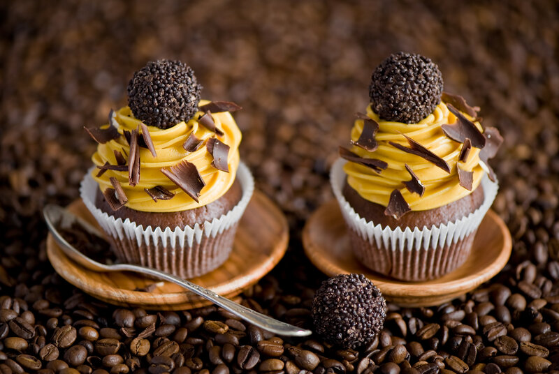 Chocolate Cupcakes — Brown, Indulgent, Photograph